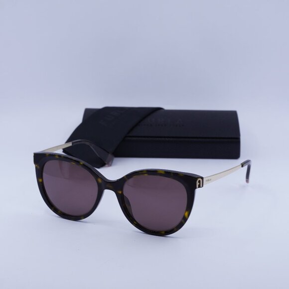 Final Price! Furla SFU508 0722 Havana/Gold/Brown Sunglasses